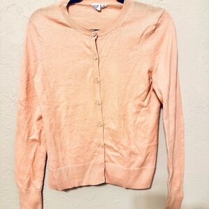GAP Light Coral Women's Cardigan Sweater size Small VGUC